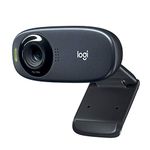 Logitech C310 HD Webcam, HD 720p/30fps, Widescreen HD Video Calling, HD Light Correction, Noise-Reducing Mic, For Skype, FaceTime, Hangouts, WebEx, PC/Mac/Laptop/Macbook/Tablet - Black