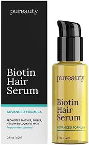 Biotin Hair Growth Serum by Pureauty Naturals - Advanced Topical Formula to Help Grow Healthy, Strong Hair - Suitable For Men & Women Of All Hair Types - Hair Loss Support