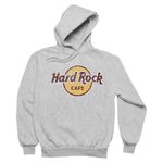 Hard Rock Classic Pullover Hoodie Grey, No City Name, Large