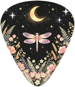 EUPRE Dragonfly Moon 12 Pack Guitar Picks Light Pick Triangle Pick