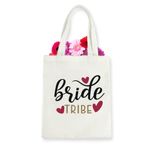 Custom Touch Bridesmaid Bachelorette party bags, Bridesmaid Tote bags, Bridal party tote bag, bridal shower gift, Gift for bridal bestfriend(PACK OF 1)