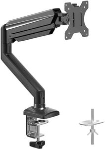 Suptek Brazo Monitor para Pantallas de 13-32 Pulgadas, VESA 75 y 100 mm, Giratorio de 360°, Inclinación Ajustable, Altura Regulable, Soporte de Monitor Escritorio con Resorte de Gas(MD01A)