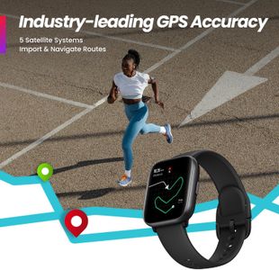 Amazfit Active 42mm Smart Watch – GPS, Bluetooth Calling, 14-Day Battery, AMOLED, Alexa
