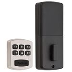 Kwikset 905 Keyless Entry Deadbolt Electronic Door Lock, 6 Button Keypad, Ideal for Garage or Side Door, No Key, Satin Nickel