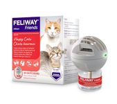 FELIWAY Friends Starter Kit, Promotes harmony between cats in multi-cat households, VHP Registered NN.X7C2, includes 1 Diffuser and 1 Refill, Lasts 30 Days, Cat Calming Pheromones, 48ml