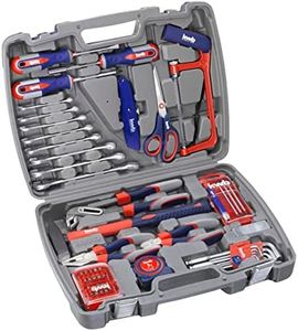 kwb Mallette à outils en plastique dur robuste, y compris un set d'outils de 65 pièces de haute qualité, constituant l'équipement de base parfait pour le ménage, l'atelier ou l'utilisation mobile