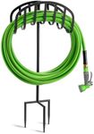 Sorbus Manger Garden Hose Holder Stand, Great for Garden, Lawn, Yard, Decorative Water Hose Storage with Ground Stakes, Holds 125-Feet of 5/8-Inch Hose