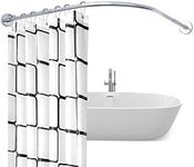 GNCCI Curved Shower Curtain Rod Ext