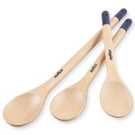 Zyliss E980207 3 Piece Wooden Spoon Set, Responsibly Sourced Beech Wood, Spoons for Cooking/Baking/Food Preperation, Includes 3 x Spoons