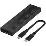 SABRENT M.2 NVMe Enclosure, PCIe NVMe Adapter SSD Enclosure, USB C 3.2X2 to NVMe External Aluminum M2 NVMe converter, fast Data transfer Tool-Free, Docking Station for M Key M+B Key, UASP (EC-SNVE)