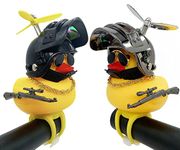 Duck Bike Bell Rubber Duck Bicycle Bell and Headlight Bike Light Bike Accessories Handlebar Decoration 2 Sets