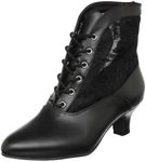 Funtasma by Pleaser Women's Dame-05 Ankle Boot,Black Polyurethane,6 M US