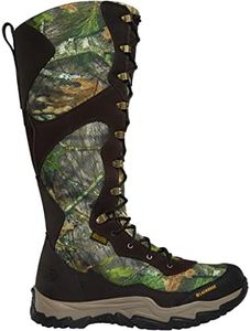 LaCrosse Venom II NWTF 18" Waterproof Snake Boot for Men - Lace-Up with Side Zip, Dry-Core Lining, Mossy Oak Obsession - 11 M