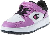 Champion Boy's Girl's Rebound 2.0 Low G Ps Sneakers, Bianco Rosa Nero Ww017, 12 UK Child