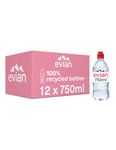 Evian Still Natural Mineral Water 12 x 750 ml