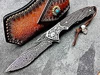 TACTICAL GEARZ Damascus Pocket Knif