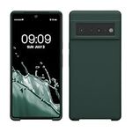 kwmobile Case Compatible with Google Pixel 6 Pro Case - TPU Silicone Phone Cover with Soft Finish - Moss Green