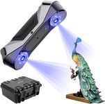 Creality Raptor 3D Scanner, Handheld Scanner with 0.02 mm Accuracy, Industrial Blue Light, Anti-Shake Tracking, Up to 60FPS Scanning Speed Support 5-2000 mm Objects for Windows Mac