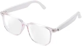 Tulbeys Smart Glasses for Women, Blue Light Filtering Lenses，Bluetooth 5.3, Audio & Mic, Intelligent Touch,Open-Ear Clear Sound, Remote Photography, Ultralight Comfortable Design for Reading Working.