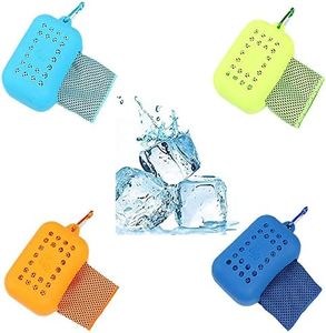 Cooling Towels, Cooling Towel for Neck and Face, Soft Breathable Chill Ice Towel, Stay Cool Sweat Rags for Gym, Yoga, Workout, Exercise, Sport, Beach, Camping, Cruise