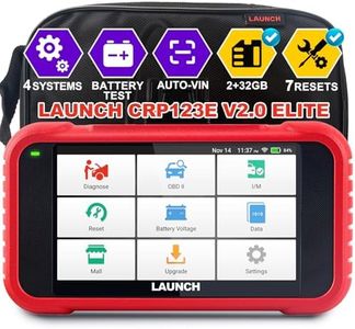LAUNCH Obd2 Scanner CRP123E V2.0 Engine ABS SRS Transmission Car Diagnostic Tool, 7 Reset Services 2025 Obd2 Code Reader Oil/EPB/SAS/BMS/Throttle/DPF Reset, ABS Bleed Lifetime Update Scanner