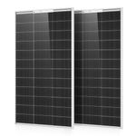 ECO-WORTHY 2Pcs 12V 100W N-Type Bifacial Solar Panel, 200W 16BB Solar Panel of High Efficiency 25% Monocrystalline Silicon for RV, Trailer, Camping, Off-grid, Farm