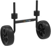 GanFindX Heavy Duty Kayak Cart | Adjustable Foldable Trolley with Durable Wheels, Portable Kayak Transport Cart, Tie-Down Straps Included (Jet Black-Adjustable Width)