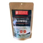 Ocean’s Balance Organic Whole Leaf Kombu – Organic Vegetables, Dried Seaweed, Seaweed Salad Mix - Atlantic Sea Vegetables, Perfect Keto Diet, Paleo Diet, Vegan Diet - Gluten Free - 1oz Bag