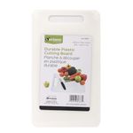 Luciano Housewares Everyday Essential Durable Plastic Classic Kitchen Cutting Board, 9.5 x 5.5 inches, White