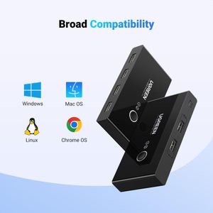 UGREEN 4-Port USB 2.0 Switch – Peripheral Sharing Hub