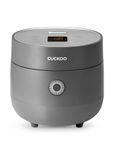 CUCKOO Micom Small Rice Cooker with 10 Menu Options: White, Oatmeal, Brown, Quinoa and More, Smart Fuzzy Logic, 3 Cup/0.75 Quart (Uncooked), 6 (Cooked), CR-0375F Gray