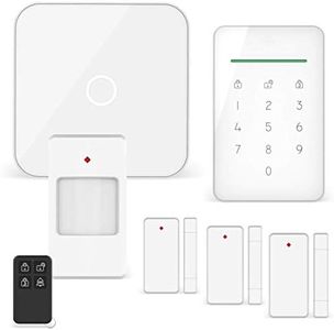 ELRO AS90S Home+ Smart Alarm System WiFi GSM Function Best Tested with Base Station, Control Unit, Motion Sensor, 3 x Door/Window Contact and Wireless Key Ring, Complete Set