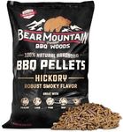Bear Mountain BBQ 40 Pounds Premium All Natural Low Moisture Hardwood Hickory Flavored Smoker Pellets for Outdoor Pellet Grills and Smokers