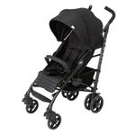 Chicco Lite Way Stroller with Bumper Bar,Pram for 0-5 Years New Born/Baby/Toddler/Kid (Boy,Girl) Sturdy and Compact,Linked Brakes and Shock-Proof Wheels,5-Point Safety Harness,(Upto 22 Kgs,Jet Black)