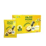 Good Monk Fruit Drink Mix (Natural Pineapple Powder), 50% Less Sugar with 8 Vitamins & Minerals (Vitamin B12, C, D, Iron & more) | Tasty & Healthy Drink Mix for Hydration, Energy, Immunity, 24 Sachets