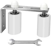 Eadabok Gate Roller Guide Adjustable Sliding Gate Nylon Roller 3'' with L-Shape Bracket