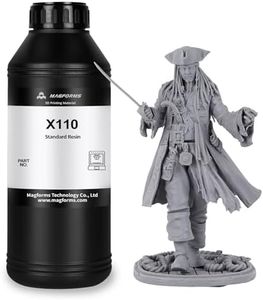 MAGFORMS X110 Upgraded Standard 3D Printing Resin, Enhanced Toughness & Strength, Non-Brittle 405nm UV Curing Resin with High Precision for 4K/6K/8K LCD DLP 3D Printers (Light Gray, 1000g)