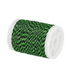 PATIKIL Archery Bow String Serving Thread 120 Yard/110M, 0.3" Dia Bowstring Thread for Tying Peep Sight Nock Compound Recurve Bow, Green Black