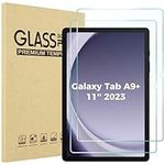 ProCase 2 Pack Screen Protector for Galaxy Tab A9 Plus 11 Inch 2023, Tempered Glass Screen Film Guard for 11" Galaxy Tab A9+ Plus Tablet (SM-X210/X216/X218)