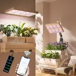 LetPot 60 Watt Plant Grow Lights Bulbs for Indoor Plants Full Spectrum, Smart APP Control, 8-Level Ajustable Light, Hanging & Stand Use, Aluminum Cooling, 270° Foldable, 360° Rotation, 2x2ft Coverage