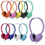 OSSZIT Classroom Kids Headphones Bulk 100 Pack Class Set of Headphones for Students Children Toddler Boys Girls Teen and Adult (10 Colors)