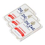 Zig-Zag - Slow Burning Rolling Papers, 3 Booklet Pack, 100 Leafs per Pack, Single Wide (Regular) Size, Kut Corners Easy Rolling, 100% Natural Gum Arabic, No Bleach, Authentic (White)