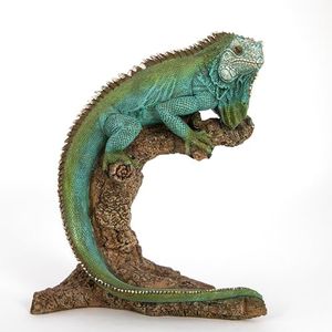 Corner Merchant Large Iguana Garden Statue – 22” Realistic Lizard Sculpture for Indoor or Outdoor Use | Tropical Reptile Decor for Patio, Lawn, Poolside, or Home Display – Cast Polyresin Full Color