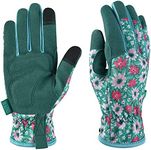 OIZEN Gardening Gloves for Women and Men, Garden Gloves with Touch Screen, Thorn Proof Puncture Resistant Working Gloves, Gardening Gifts for Women, Size Medium