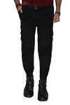 Urban Legends Men's Casual Cargo Pants with 6 Pockets (Black 32) Q1