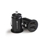 Cable Matters 2-Pack 4.8A 24W Flush Mount Dual USB Car Charger, Compact Mini Car USB Charger for Smartphones and Tablets