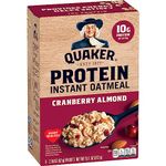 Quaker Select Starts Protein Cranberry Almond Instant Oatmeal, 2.18 oz, 6 count