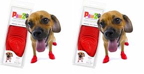 Pawz Dog - Red Dog Boots (Pack of 2)
