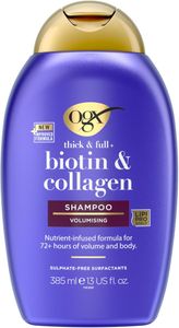 OGX Biotin & Collagen Volumising Shampoo, Sulfate-Free, 385ml