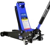 3.5 Ton Low Profile Floor Jack, Professional Trolley Jack Hydraulic Jack, Heavy Duty Steel Racing Floor Jack with Dual Piston Quick Lift Pump, 3.5 Ton（7000 lb） Capacity, Lift Range 4"-21",Blue